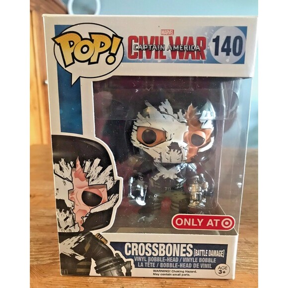 Funko Pop! Crossroads Captain America Civil War #140 Battle Damage Target - Picture 1 of 4